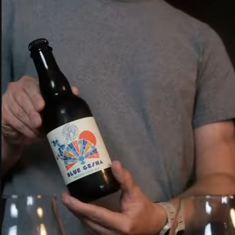Blue Gesha Beer • Crooked Stave Collab