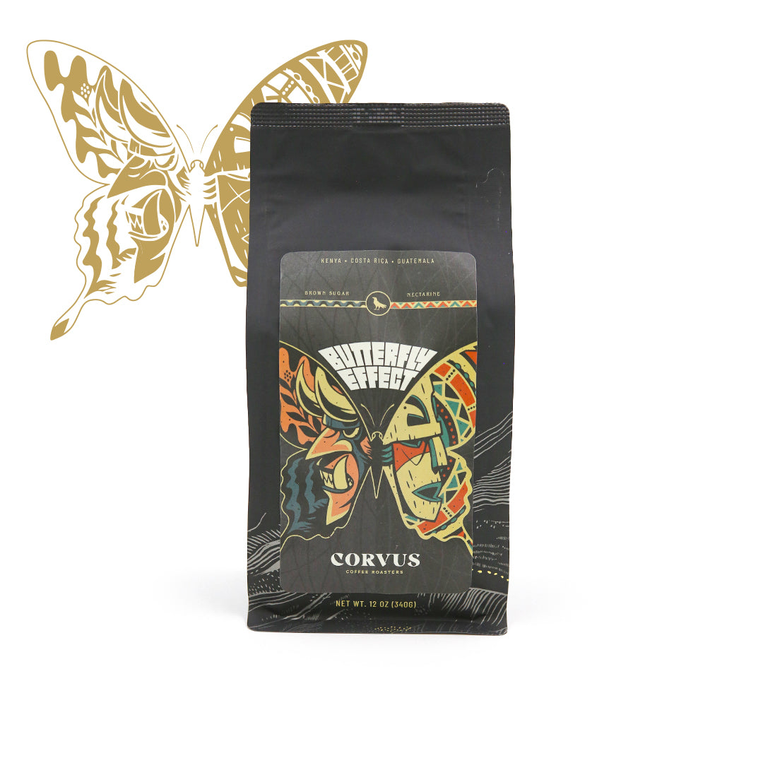 Butterfly Effect • Seasonal Blend • Kenya, Colombia, & El Salvador • Bright & Floral