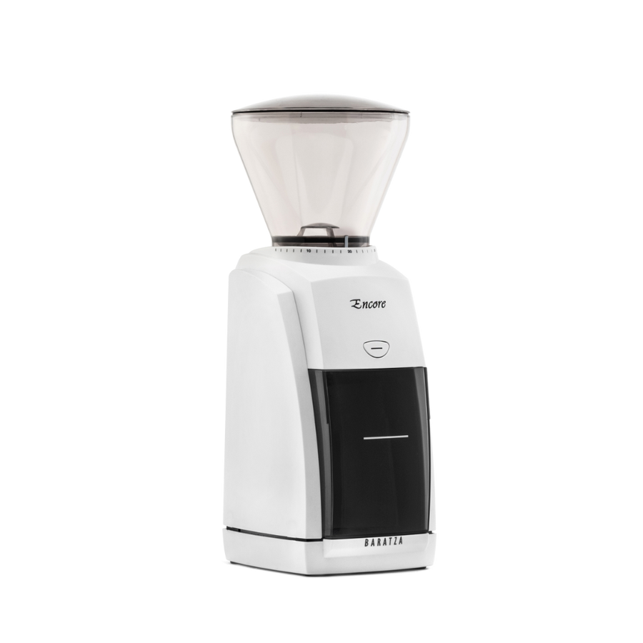 The Baratza Encore coffee grinder with a black finish.