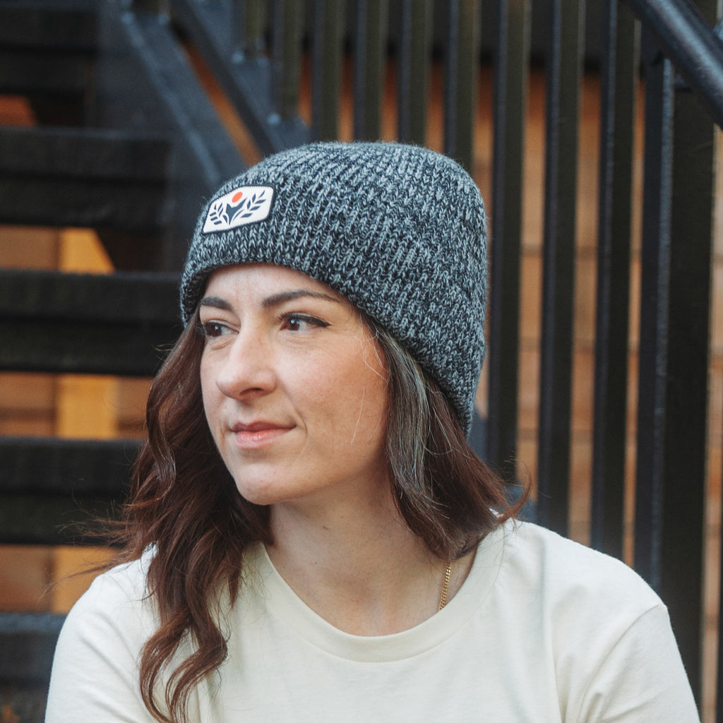 The Fox & The Raven Knit Beanie - Corvus Coffee