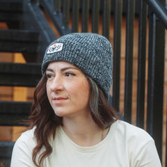 The Fox & The Raven Knit Beanie - Corvus Coffee