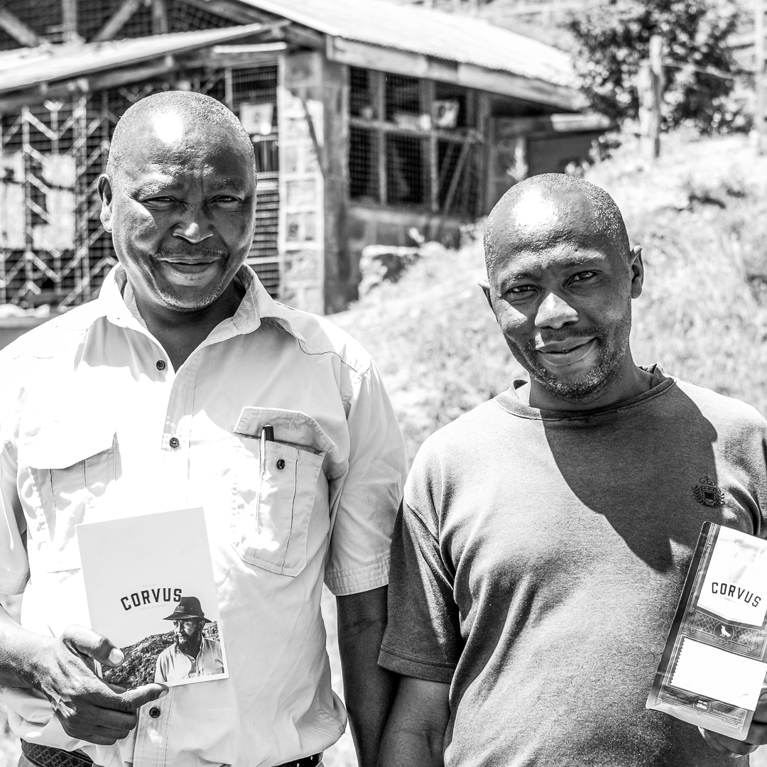 Coffee Producers Frederick and Joyce at Kii Washing Station in Kirinyaga, Kenya.