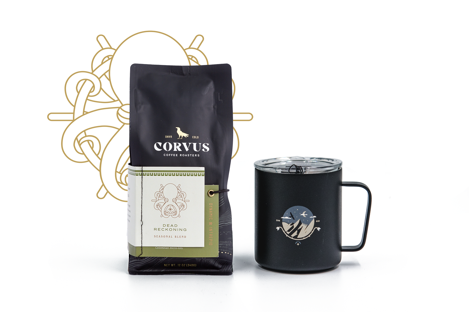 Buy craft coffee gift boxes for the holidays! Receive our flagship craft coffee blend along with with one of our camp mug of your choosing!