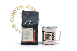 Buy craft coffee gift boxes for the holidays! Receive one of our single origin coffees along with with one of our camp mug of your choosing!