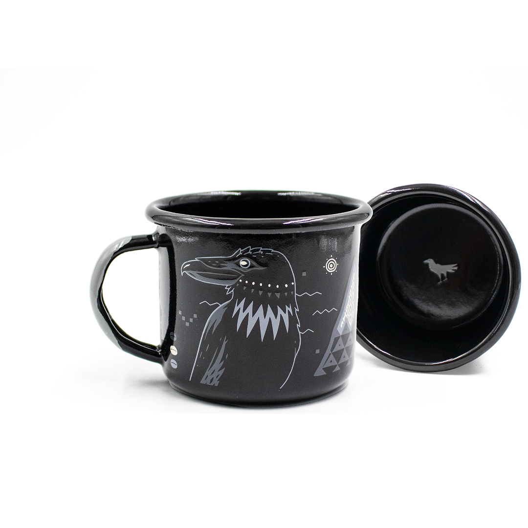 Crow Traveler Enamel Camp Mug - Corvus Coffee