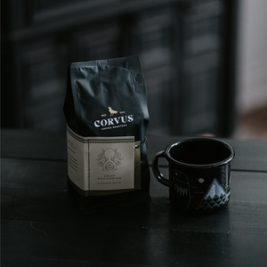 Buy craft coffee gift boxes for the holidays! Receive our flagship craft coffee blend along with with one of our camp mug of your choosing!